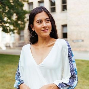 Blue Sleeved Rhapsody Blouse